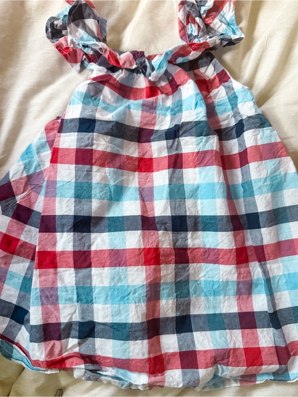 Tommy Bahama Plaid Sundress in Red, White, Blue